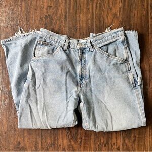 Vtg Calvin Klein Straight Leg Carpenter Jeans 35x27